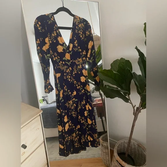 Reformation | Dresses | Reformation Poppy Long Sleeve Dress | Poshmark